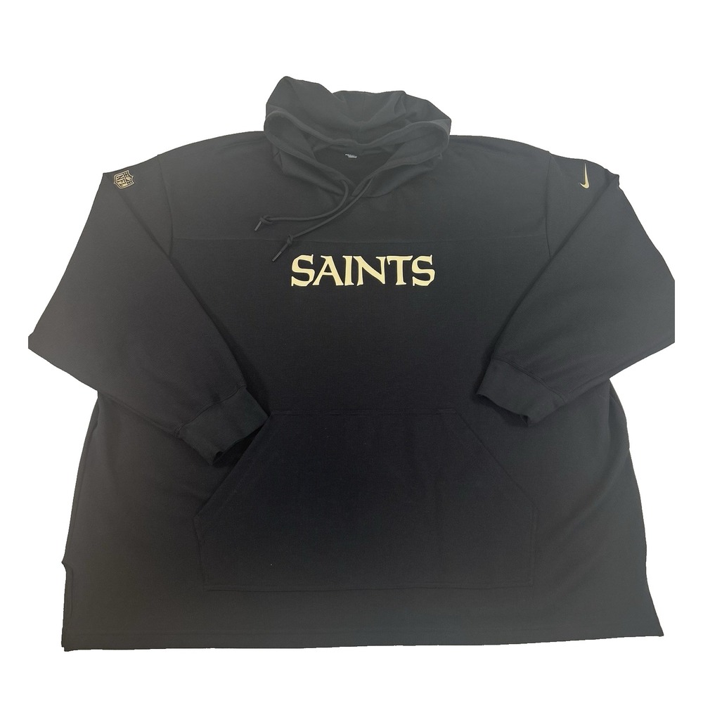 Nike NLF New Orleans SAINTS 4XL Sideline Pure Fury Long Sleeve w/NLF Patches NEW